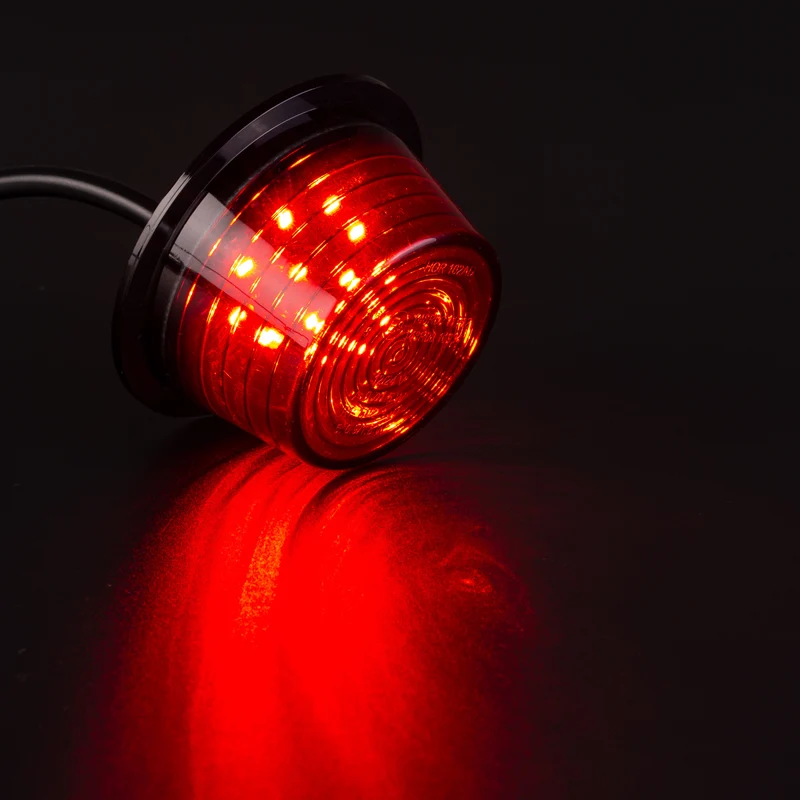 Luci di posizione danesi Old School con lenti scure, inserti LED / cavo da 5 m