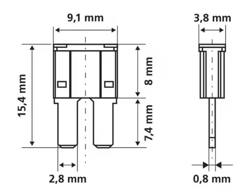 Fusibili Micro 2 Blade assortiti / Confezione da 160