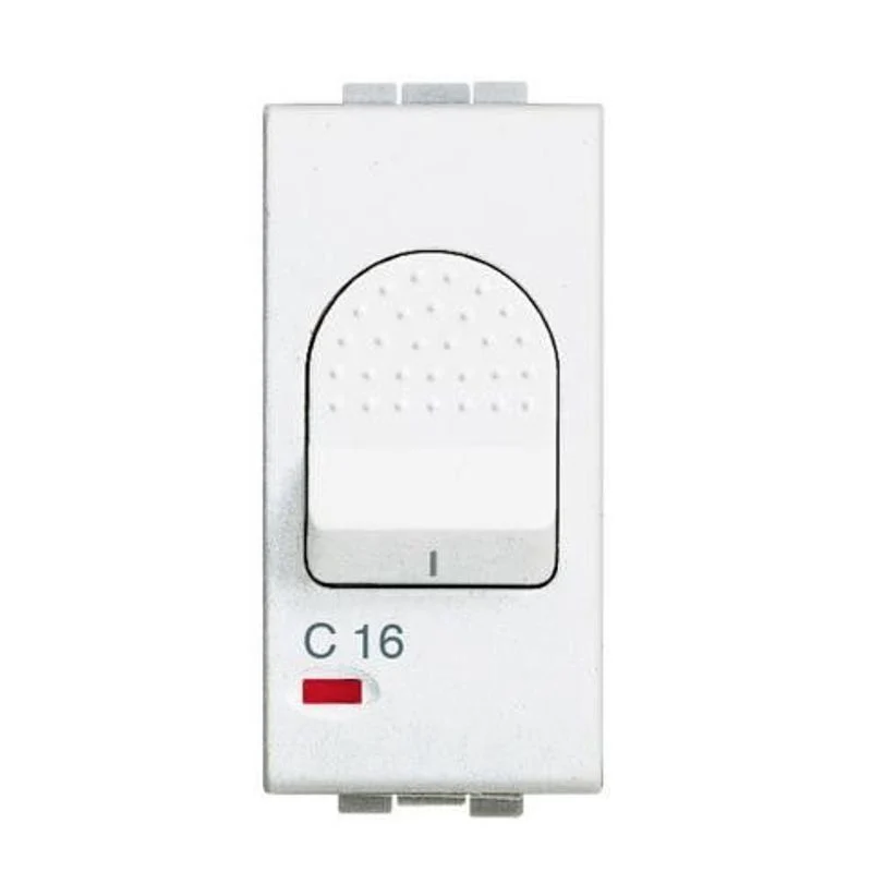 BTICINO N4301/16 - Interruttore magnetotermico 1P+N 16A da frutto
