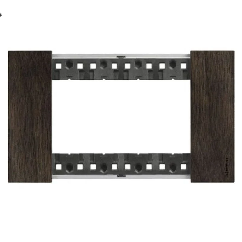 BTICINO KA4804LG - Placca Noce 4 moduli Living Now - Noce