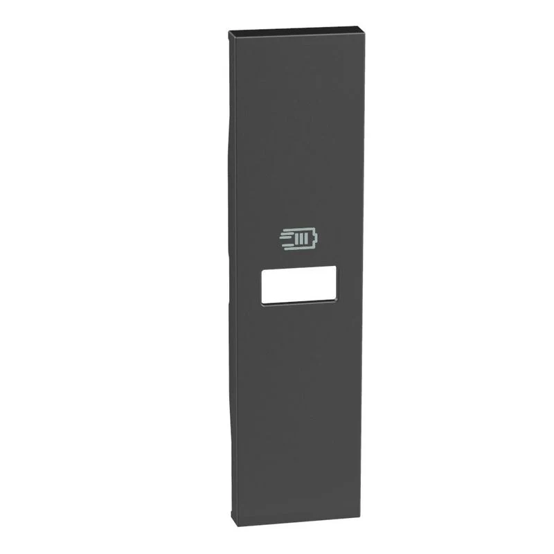 BTICINO KG11C - Cover nera per caricatori USB da 1 modulo - Now