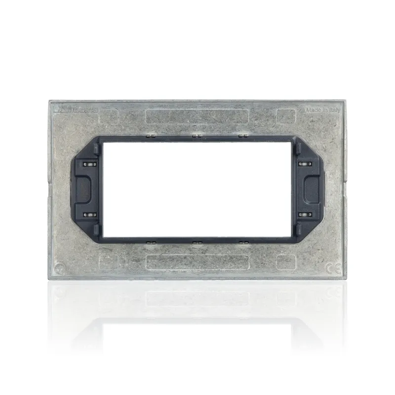 BTICINO LNC4804BN - Placca 4 Posti Quadra Bianco Puro Livinglight Air