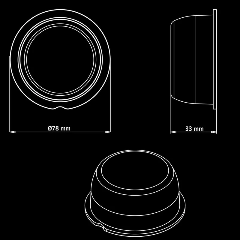 Strands Viking LED Marker Lights / Clear Lens