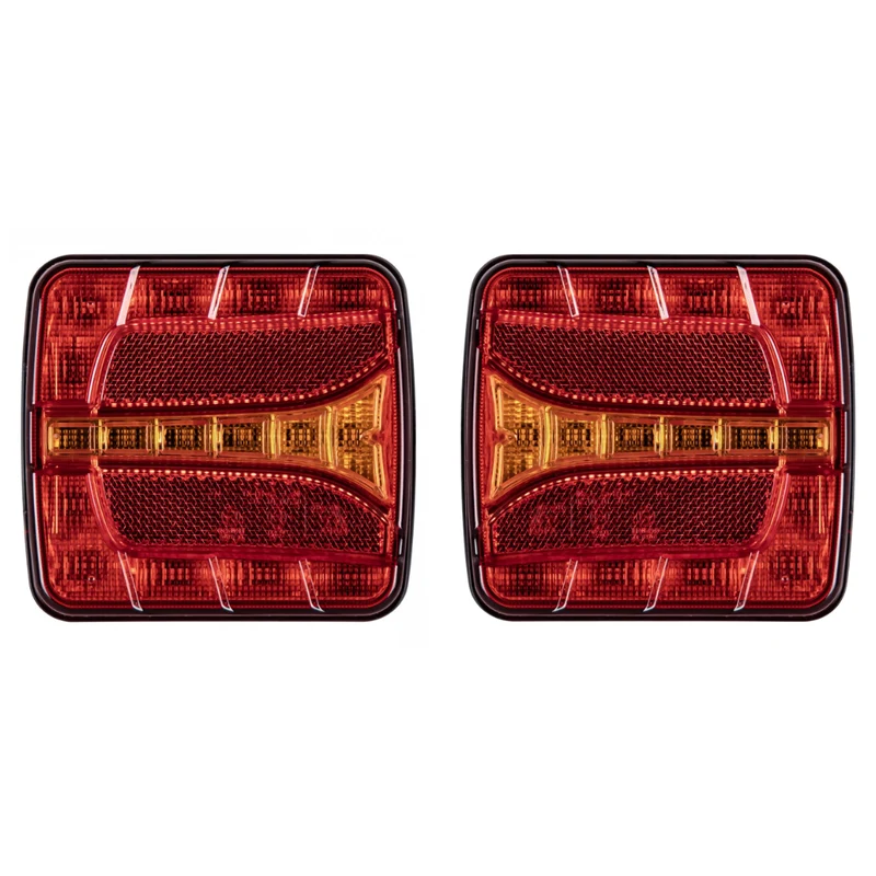 Small Square LED Trailer Lights / Set of 2
