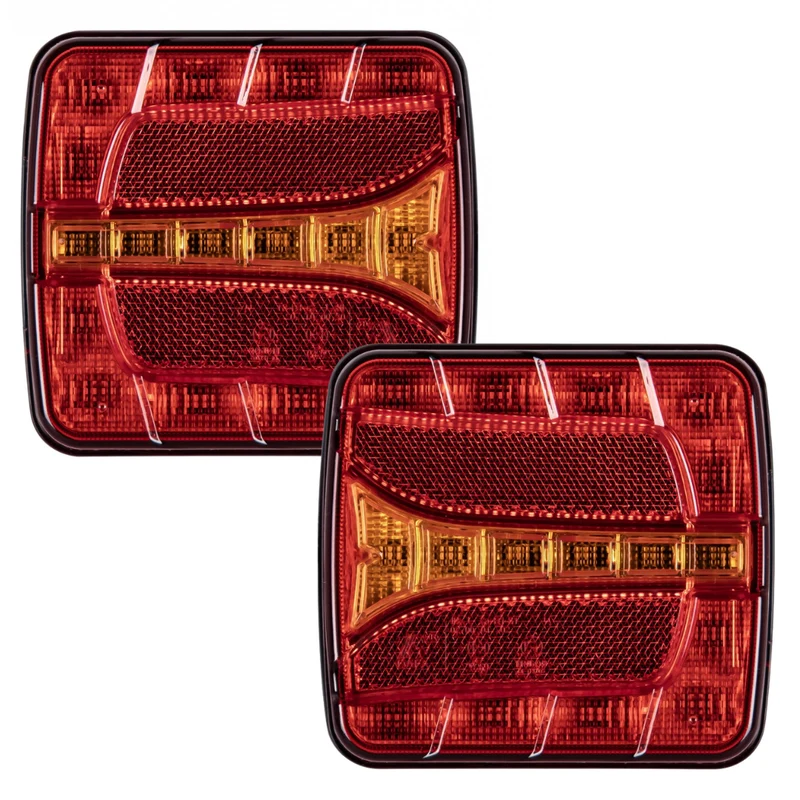 Small Square LED Trailer Lights / Set of 2