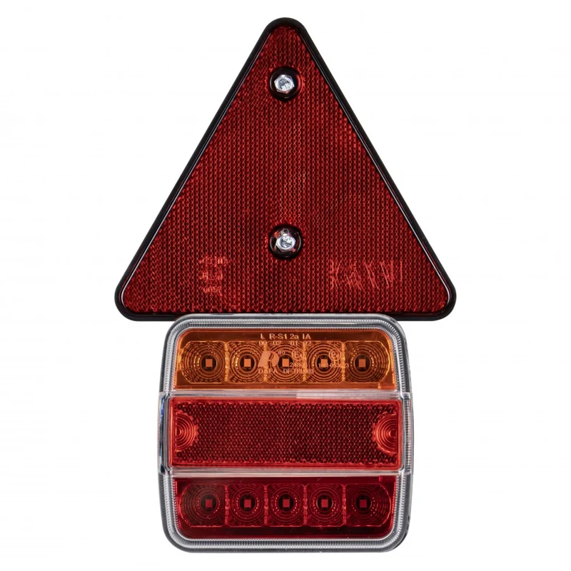 Kit di luci magnetiche quadrate e triangolari per rimorchio con cavo da 7.5 m / 7 poli