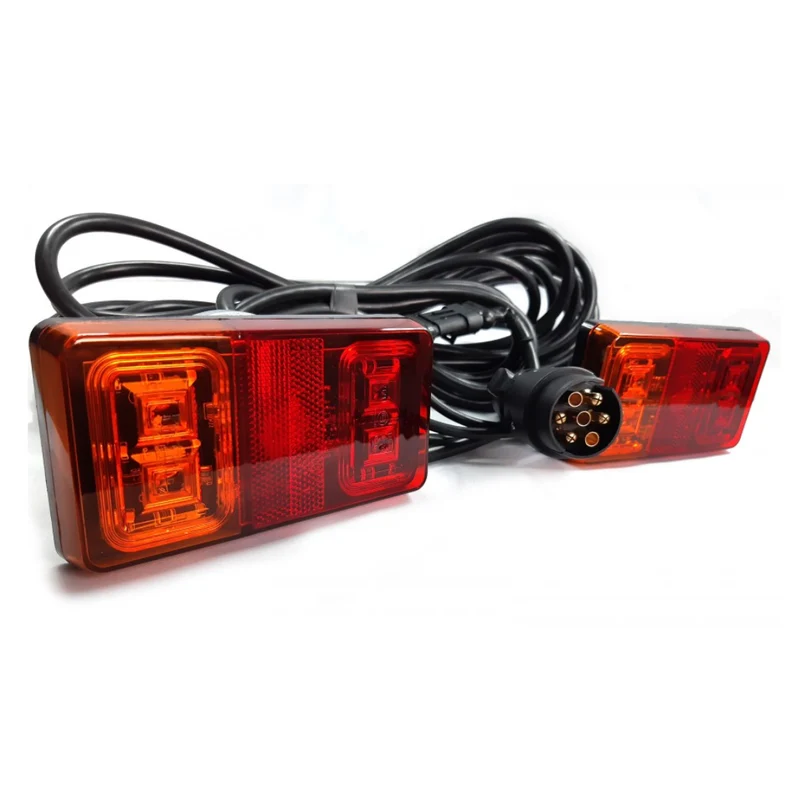 Kit di luci per rimorchio con montaggio magnetico, cavo da 7.5 m e 7 poli.