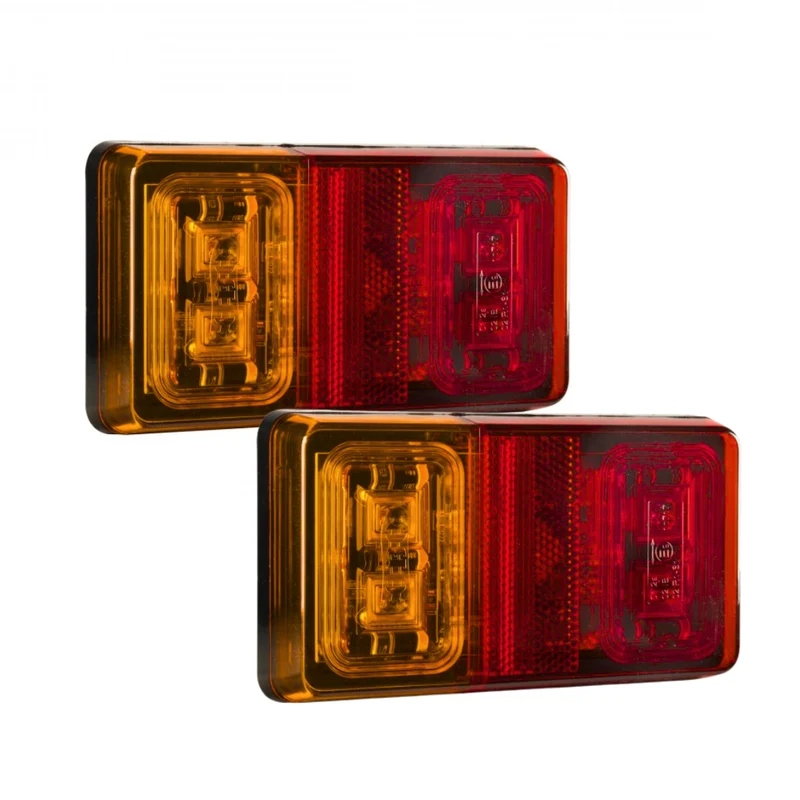 Luci rettangolari per rimorchio / Set di 2