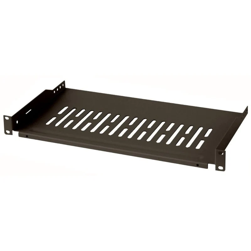 Mensola per Rack 19" 255 mm 1U Fissaggio su 2 punti Nero