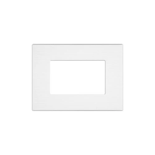Placca Tecnopolimero Spazzolato JOY 3P Bianco - Compatibile con BTicino MATIX