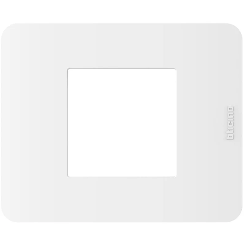 Placca BTicino MatixGo 2 moduli, bianca JA4802JW