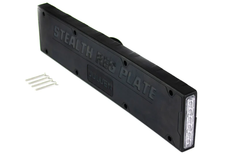 Number Plate Holder with Built-in Strobe Lights