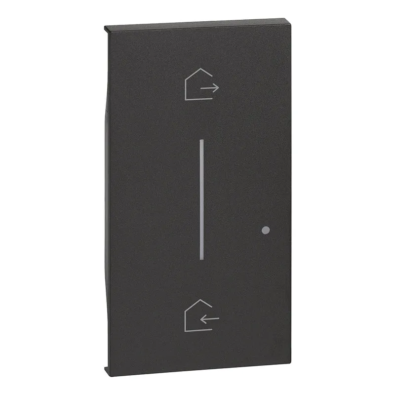 BTICINO KG40M2 - Cover Illuminabile. Simbolo “Entra & Esci” - Nero - Now