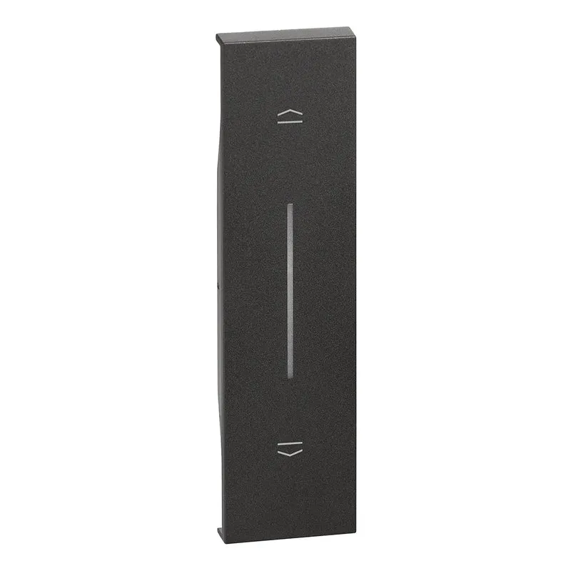 BTICINO KG05 - Cover Illuminabile Per Pulsante Interbloccato E Comando Tapparelle - Nero - Now