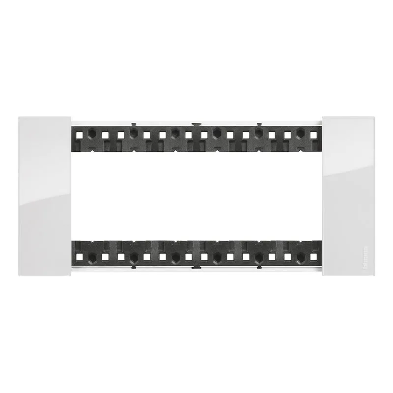 BTICINO KA4806DW - Placca 6 Moduli - Ghiaccio - Now