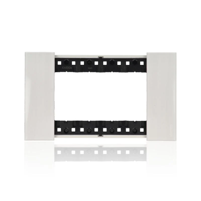 BTICINO KA4804DW - Placca 4 Moduli - Ghiaccio - Now