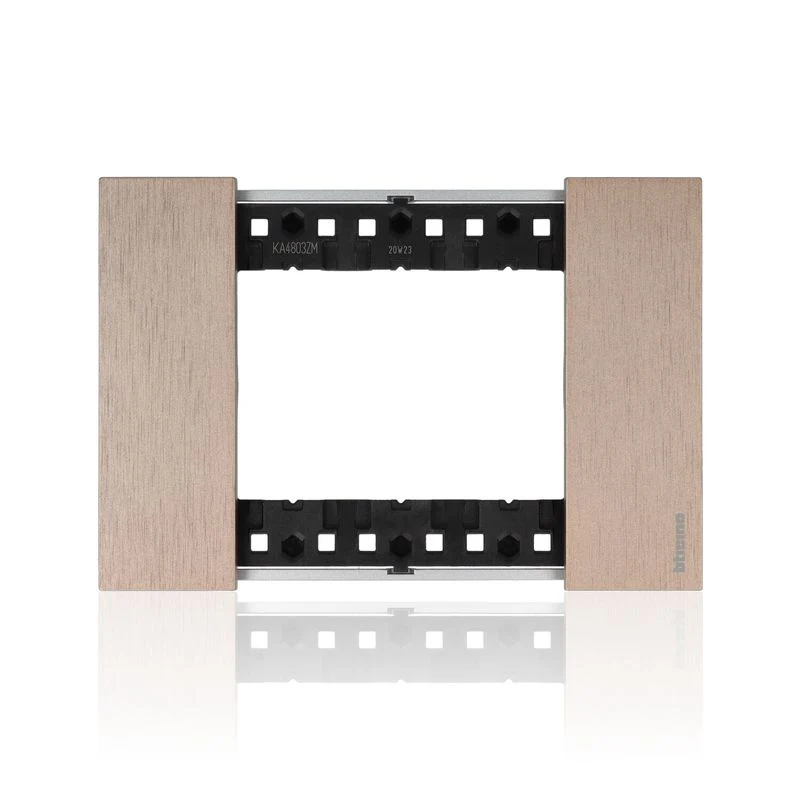 BTICINO KA4803ZM - Placca 3 Moduli - Rame - Now