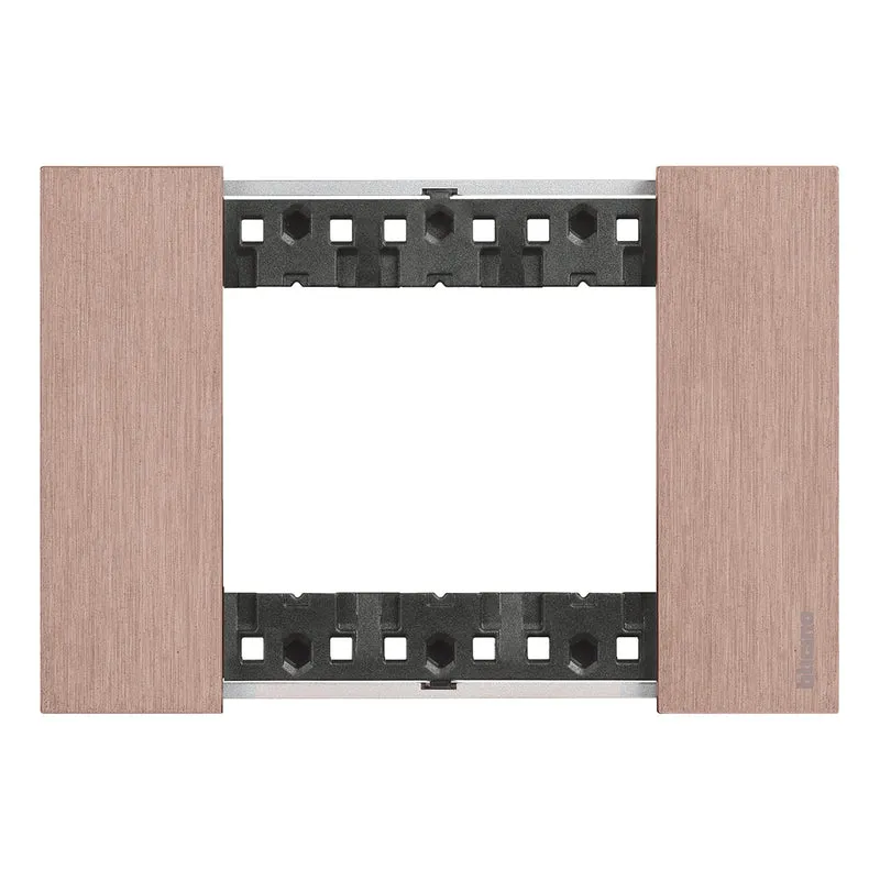 BTICINO KA4803ZM - Placca 3 Moduli - Rame - Now