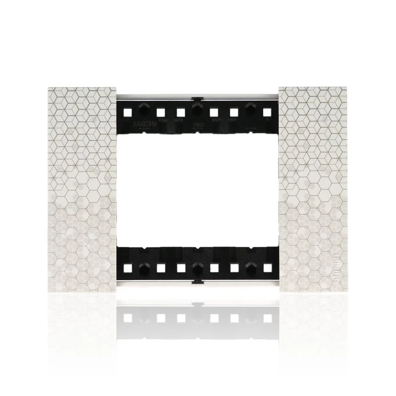 BTICINO KA4803MW - Placca 3 Moduli - Pixel - Now