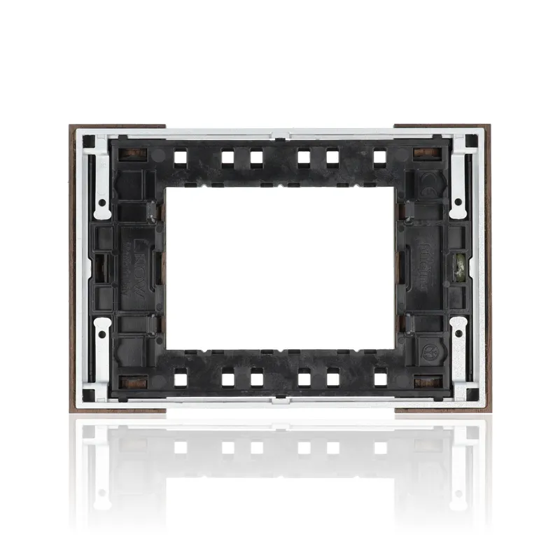 BTICINO KA4803LG - Placca 3 Moduli - Noce - Now