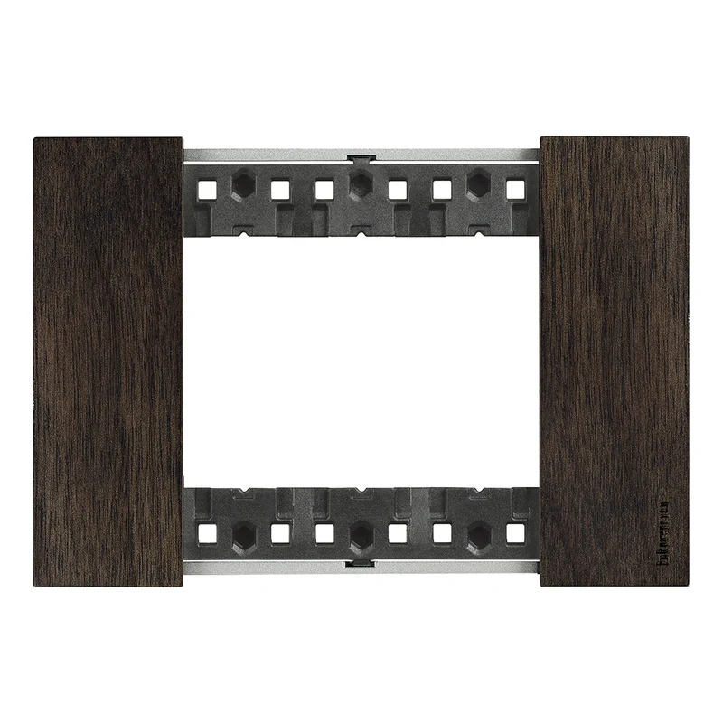 BTICINO KA4803LG - Placca 3 Moduli - Noce - Now