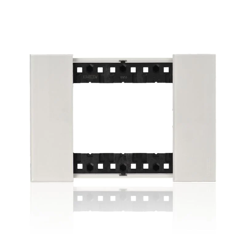 BTICINO KA4803DW - Placca 3 Moduli - Ghiaccio - Now