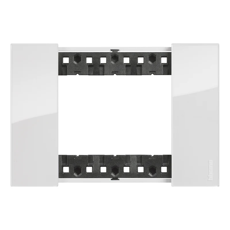 BTICINO KA4803DW - Placca 3 Moduli - Ghiaccio - Now