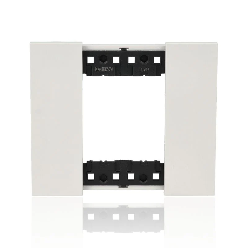 BTICINO KA4802KW - Placca 2 Moduli - Bianco - Now