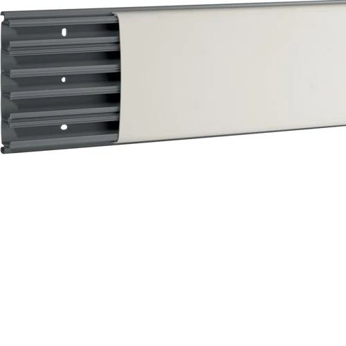 Canala Battiscopa Hager Bocchiotti 5 Scomparti Bianca 2m – B09620