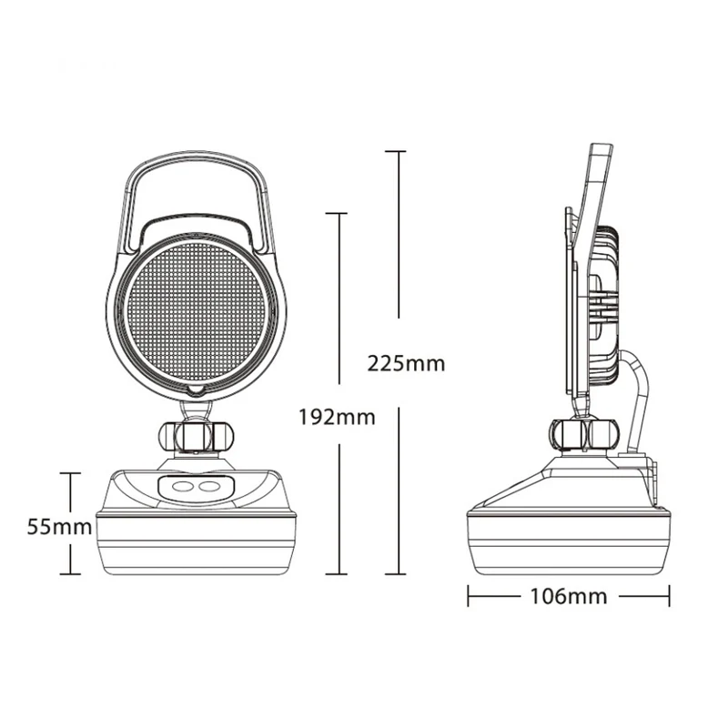 Rechargeable LED Work Light with Emergency Functions