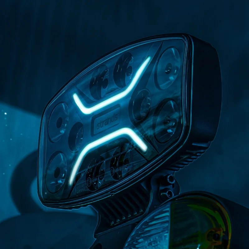 Strands Dark Knight Insane Driving Lamp with Hazard Warning Strobe Lights