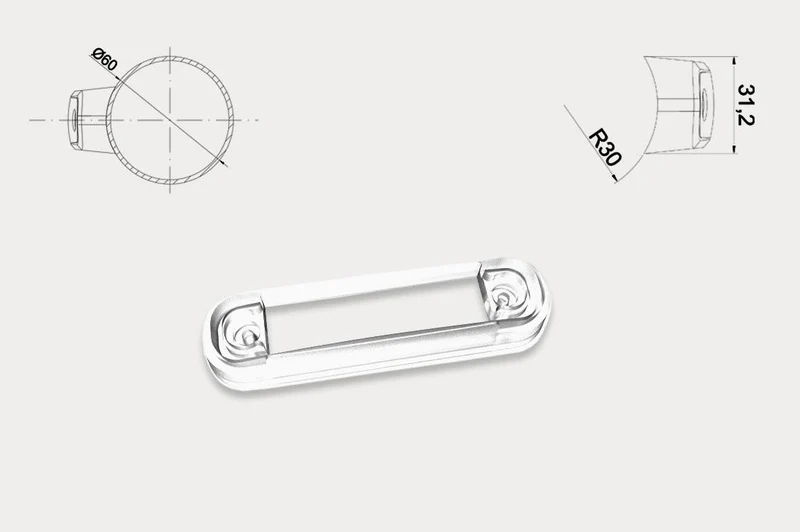 Rounded Gasket for Neon Effect Marker Lights