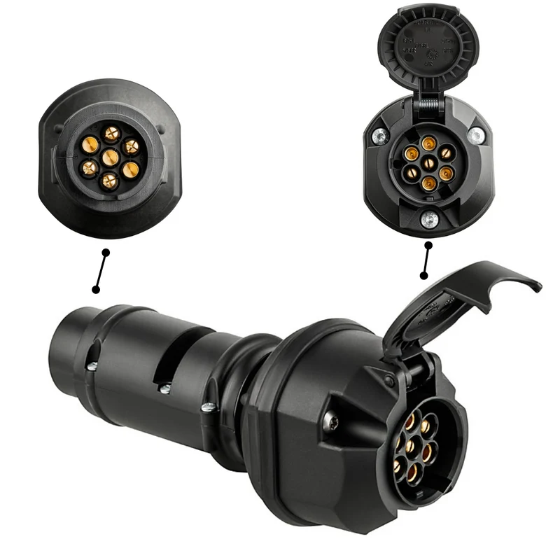 Voltage Reducer 24v to 12v (Converts a 24V 7 Pole Socket to 12V 7 Pole Socket)