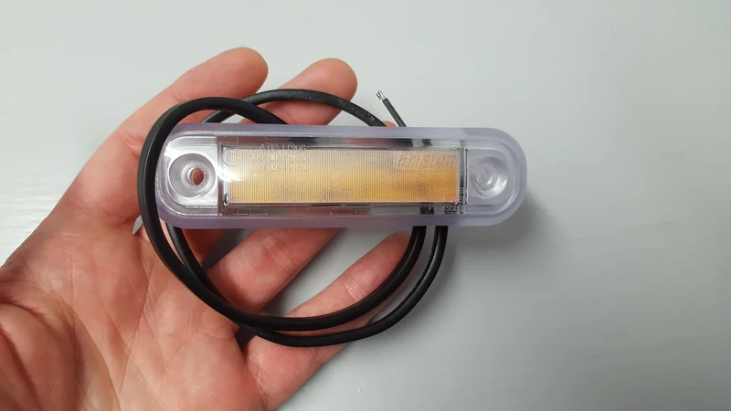Indicatore luminoso LED effetto neon con guarnizione trasparente / verde