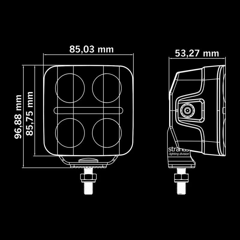 Strands Nuuk D-Line QBA Driving Spot Light 3"