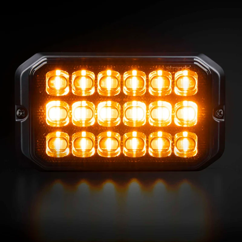 Strands Dark Knight Duo Strobe 18 LED Warning Light / Amber & White