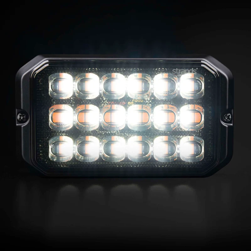 Strands Dark Knight Duo Strobe 18 LED Warning Light / Amber & White