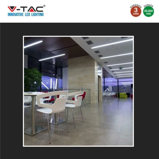 Tubo LED SMD Nano Plastic T8 G13 20W V-Tac Lampadina 150cm con Starter - Disponibile Luce: Calda 3000K - Naturale 4000K - Fredda 6500K