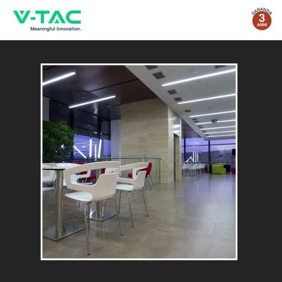 Tubo LED SMD Nano Plastic T8 G13 18W V-Tac Lampadina 120cm con Starter - Disponibile Luce: Calda 3000K - Naturale 4000K - Fredda 6500K