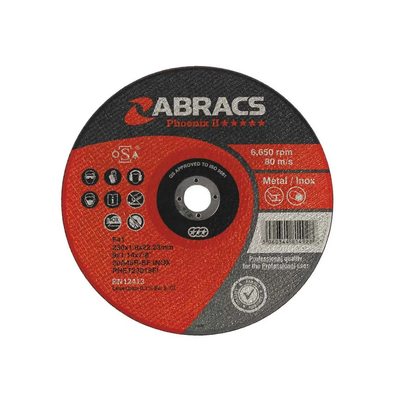 Abracs Extra Thin Cutting Discs 115 x 1.0 x 22mm / Pack of 5