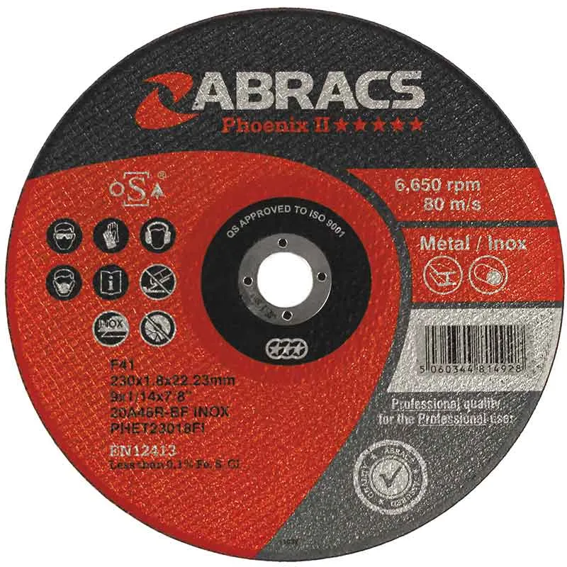 Abracs Extra Thin Cutting Discs 115 x 1.0 x 22mm / Pack of 5