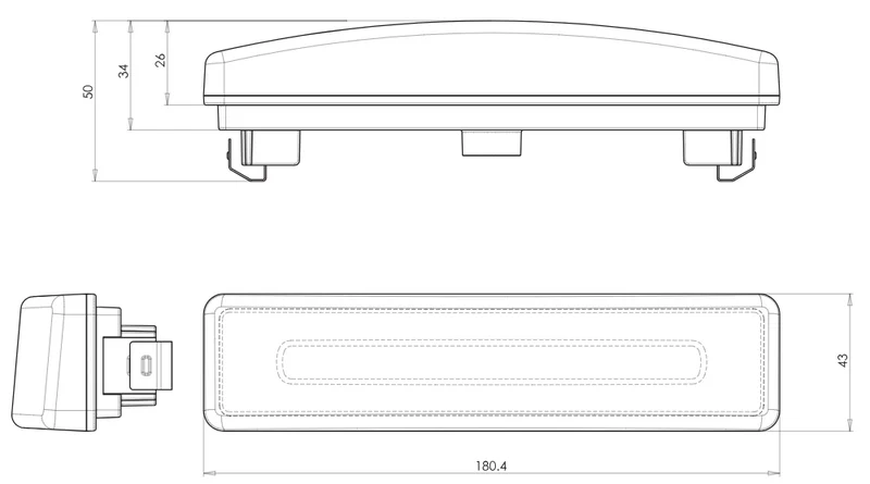 Lampada a LED al neon Scania bianca con spina