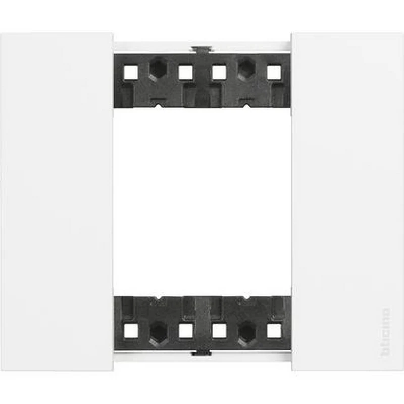 Placca 2 posti bticino living now colore bianco KA4802KW