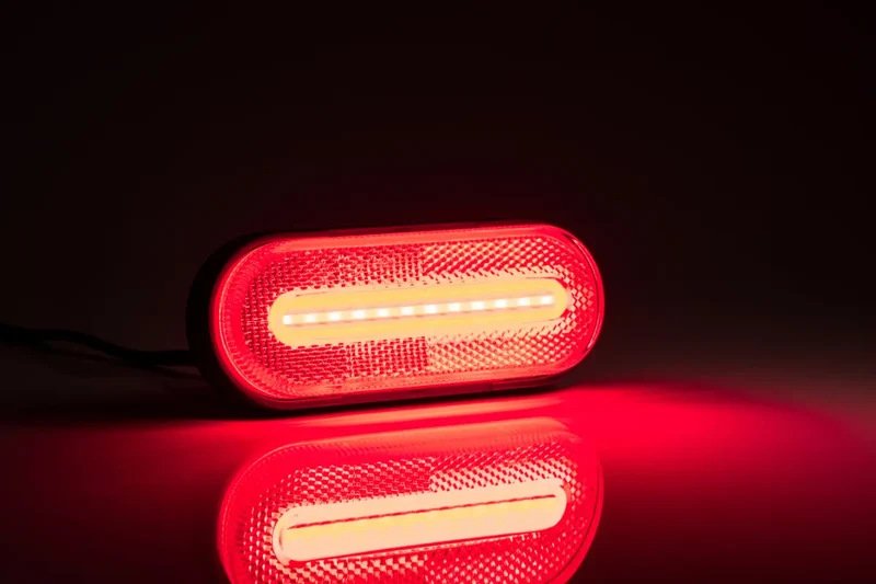 Luce di posizione posteriore rossa Fristom con striscia LED