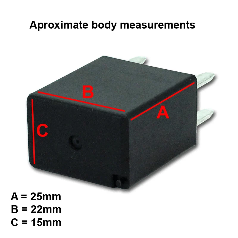 Micro relè 12V 40A / 4 pin