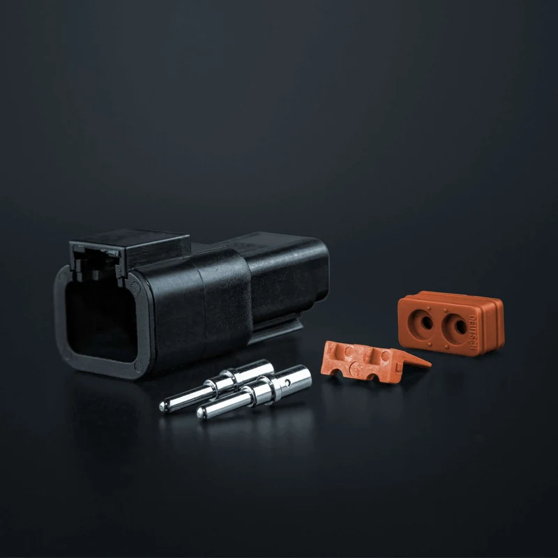 Pack of 5 Strands Pro DEUTSCH DT Connectors / 2 Way (High Power Version 24A)