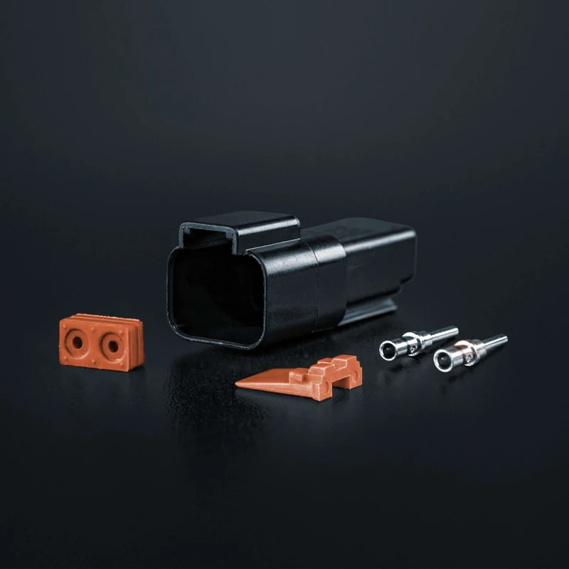 Pack of 5 Strands Pro DEUTSCH DT Connectors / 2 Way