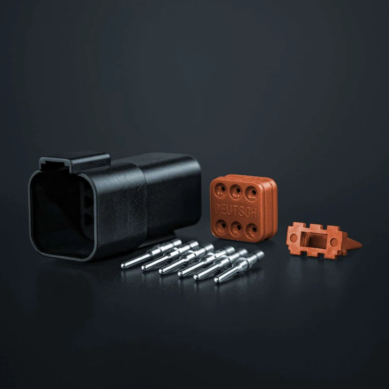 Pack of 5 Strands Pro DEUTSCH DT Connectors / 6 Way
