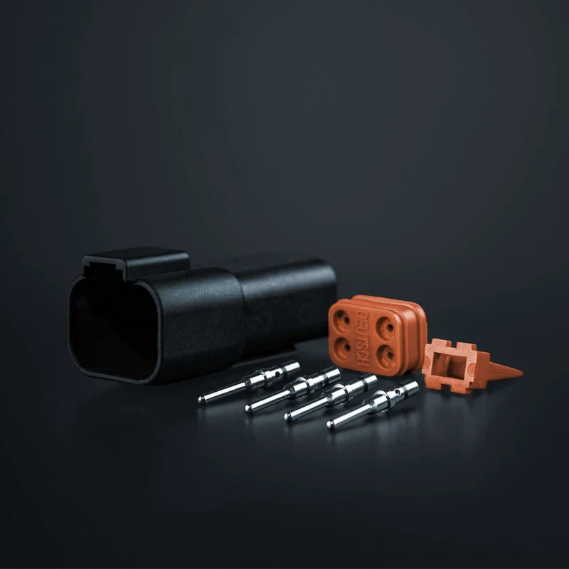 Pack of 5 Strands Pro DEUTSCH DT Connectors / 4 Way