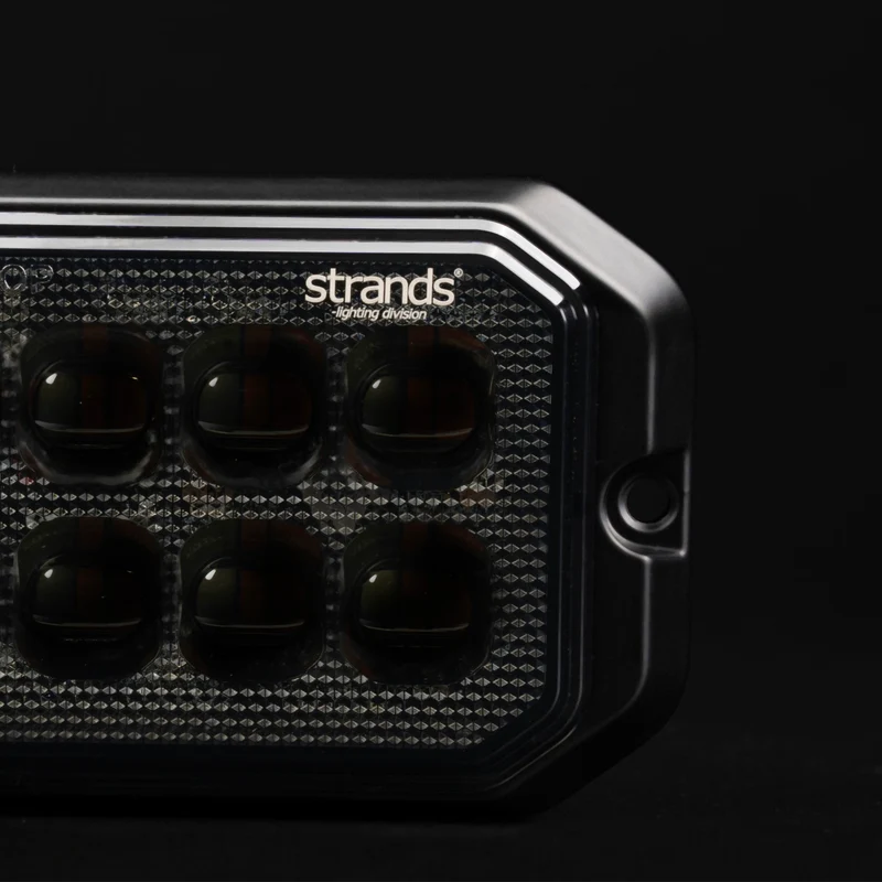Strands Dark Knight Duo Strobe Warning 12 LED Light / Ambra e Bianco